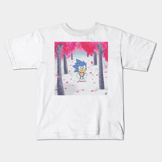 Sonic Mania - Press Garden Zone 2 Kids T-Shirt by aliyahart